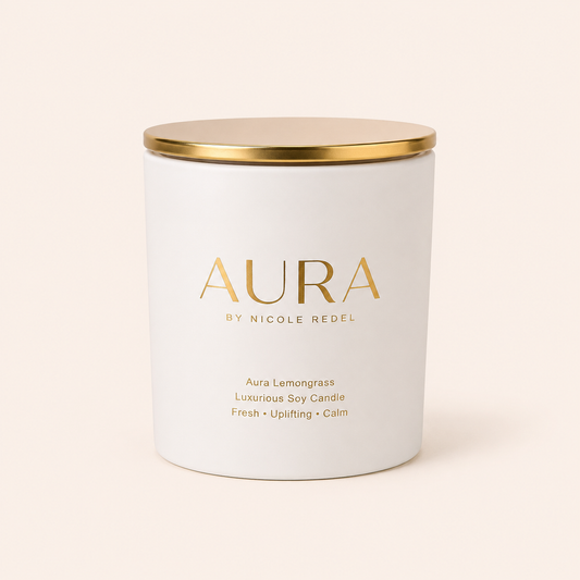 Aura Lemongrass Luxurious Soy Candle