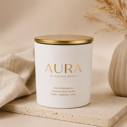 Aura Lemongrass Luxurious Soy Candle